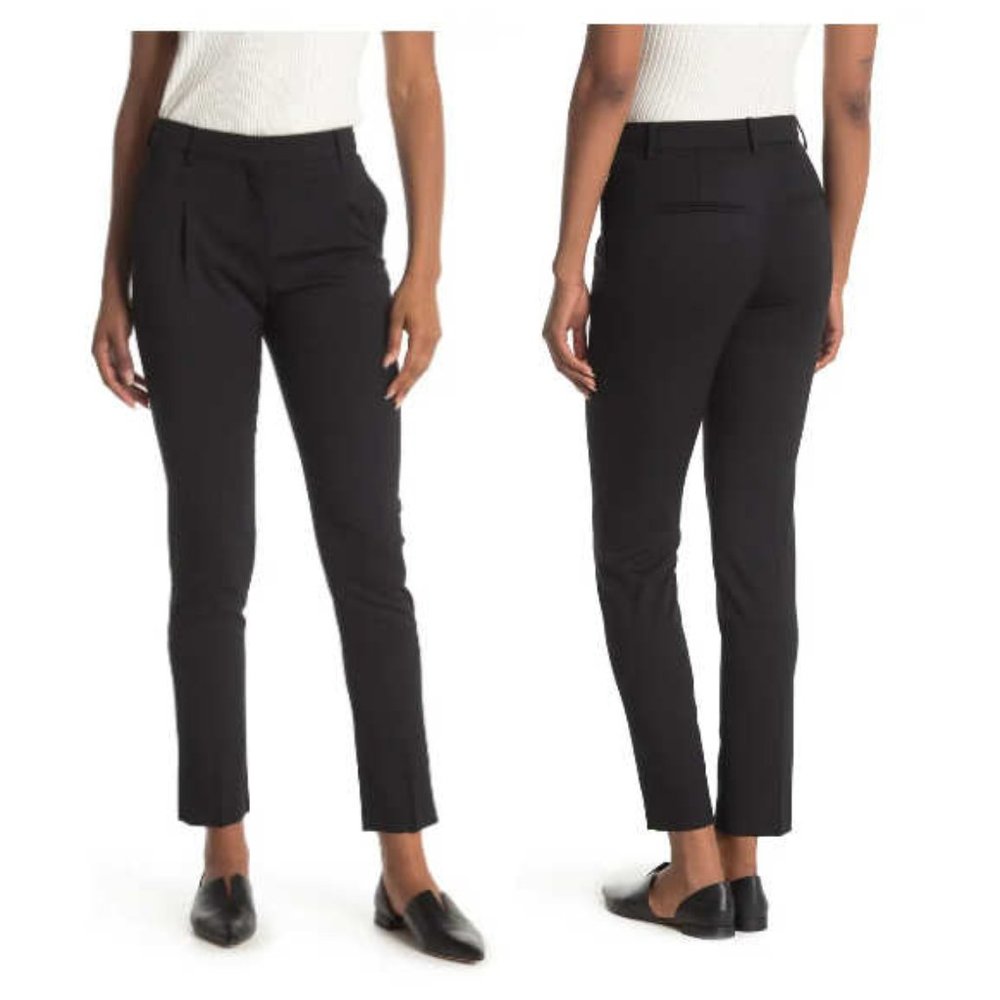 Valentino Spa Wool Blend Seamed Front Pants, 46